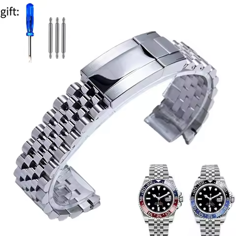 904L Jubilee Watch Band for Rolex Sub GMT Yacht Daytona Men Watch Strap Luxury Bracelet Mod Parts Re