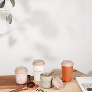 日本 MOMOCONCEPT Ice Latte 冰拿鐵 雙層不銹鋼真空咖啡杯 280ml