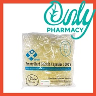 EEKOH Kapsul Kosong HALAL Size 0/1 (1000pcs) / Gelatin Empty Capsule / 空胶囊