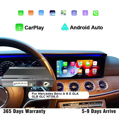 Wireless CarPlay for Mercedes Benz A B E GLA GLB GLC Class NTG6 After 2019 Support touch Android Aut