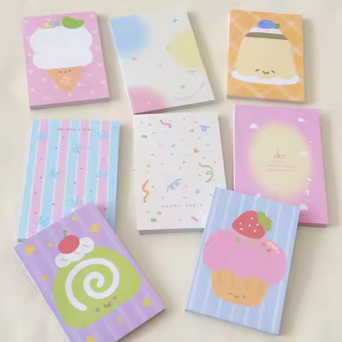 50sheets New High-value Ins Korean Style Stationery Can Tear Sticky Notes Account Material Ink Dot A