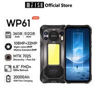 OUKITEL WP61 Android 16 36GB+512GB​​ 5G smartphone FHD+ 120Hz  6.7“ 108MP+32MP Resfersh Rate Display