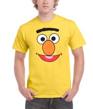 Elmo Moonlight | T-Shirt | nero | Sesame Street Mens T-shirt Sesame Street Elmo Face T-Shirt S-4XL R