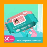 Baby Wet Wipes 80s Non-Alcoholic Baby Wet Wipes, Safe for Babies
