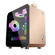 Brand-new ice attacker K1 desktop computer personality portable MATX tempered glass all-side aluminu