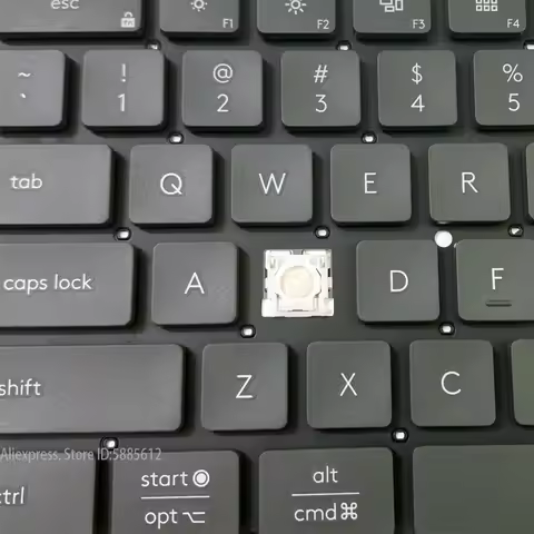 Replacement Keycap Key cap &Scissor Clip&Hinge For Logitech K950 Keyboard Graphite Color