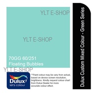 Dulux Inspire Exterior / Dulux Weathershield 1L - 70GG 60/251 Floating Bubbles- Green Series (Cat Lu