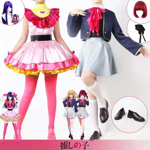 Oshi No Ko Cosplay Ai Hoshino Rubi Ruby Akuamarin Kana Cosplay Costume Anime Girls School Uniform Aq