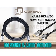 KA189 HDMI TO HDMI V2.1 8K60HZ 3METER – KAMEHA