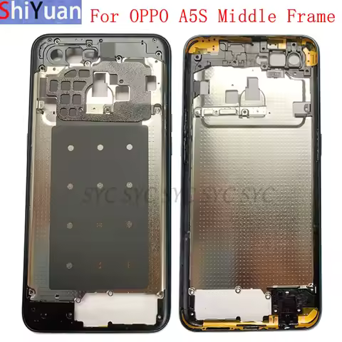 Phone Housing Middle Frame Center Chassis Cover For OPPO A5S AX5S Middle Frame Replacement Repair Pa