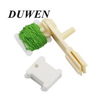 DUWEN Cross Stitch String Winder Plastic Craft Thread Bobbins Storage Holder Cross Stitch Embroidery Floss Sewing Tools