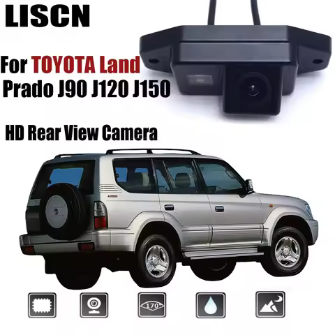 For TOYOTA Land Cruiser Prado J90 / J120 / J150 Rear View Camera CCD Night Vision RCA / LED License 