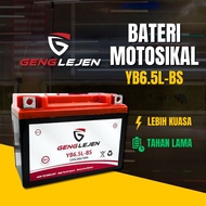 GENGLEJEN  BATERI MOTOSIKAL YB6.5L-BS (YB6.5L)