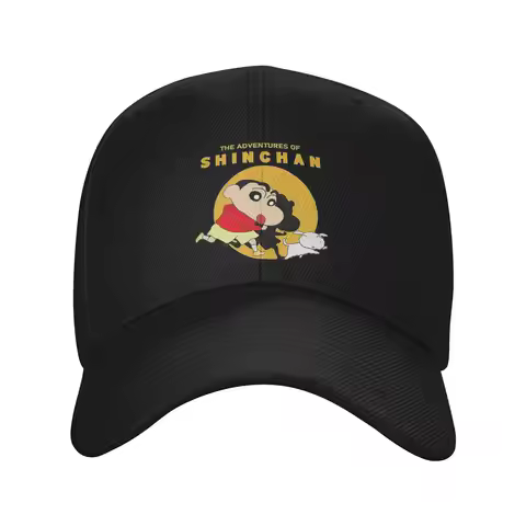 Crayon Shin-chan Cute Anime Baseball Caps Men Women Fashion Sun Caps Hats Adjustable Polyester Racin