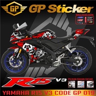 Yamaha R15 Striping Sticker V3, COOL R15 STRIPING Sticker V3, R15 Sticker, R15 striping GP 019V3