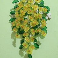 bunga akrilik gantung dinding