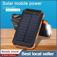 Solar charging power bank 10000mAh large capacity outdoor power bank LED waterproof solar power bank