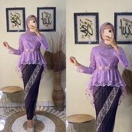 Kebaya / Kebaya brukat modern  Setelan Kebaya Modern Hijab Remaja Style Modis Cantik brukat AURORA\k
