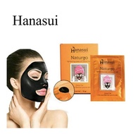 Masker Lumpur whitening wajah hanasui Wajah Praktis - 1Box isi 5 Sachet - Hitam