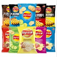 Lay's Original Cut Potato Chips Seaweed Tomato Spicy Charcoal Grilled Pork Belly Spicy Crayfish Gold