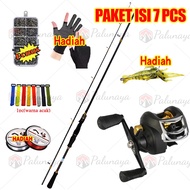 joran pancing 1 set murah / pancing 1 set lengkap kuat / Set Joran Pancing Plus reel Komplit / Joran