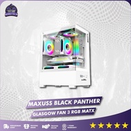 CASING PC GAMING BLACK PANTHER | M-ATX | RGB Front Panel Include Fan RGB