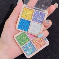 BAOZILAN Four-Color Sequin Eyeshadow Glitter Gel Party Stage Makeup bl Shining Eyeshadow Palette BAO