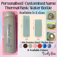 [SG LOCAL / INSTOCKS] Personalised / Customised Name Thermal Flask / Water Bottle / Tumbler