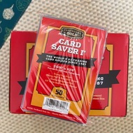 [全新] Card Saver 1 - 50個裝 硬卡套 鑑定專用 - Semi Rigid Card Holder 50-pack - Cardboard Gold - PSA BGS 官方推薦 厚