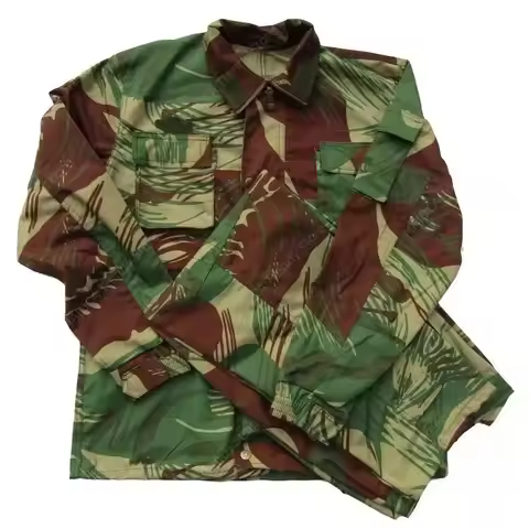 Rhodesian Brushstroke Camouflage Clothing Rhodesian Bush War 1964-1979 Security Forces Suit Jacket P