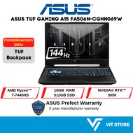 ASUS Laptop TUF GAMING A15 FA506N-CGHN069W BLACK R7-7445HS RTX3050 4GD6 16GB DDR5 512GB SSD 15.6" 14