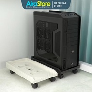 AiraStore 360 Rotating Computer Case Holder CPU Stand PC Base Trolley With Wheels