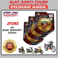 YAMAHA RXZ 415 ZFORE REAR SPROCKET / GOLD SPROCKET / SRL110 / Y125ZR / LC135