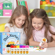Kid Dot Marker Set Washable Dot Paint Marker 12 Colors Toddler Dot Art Supplies Kit Bingo Markers SH