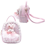 ZWI-player Little Girls Toddler Crossbody Purse with Pearl Flowers Cute rabit Princess Handbags Shou