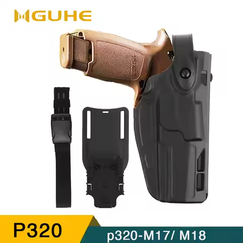 SIG P320- M17/M18 Tactical Holster, Pistol Holster Shooting Holster with Drop Leg Platform QLS Syste