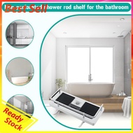 Multipurpose Shower Rod Shelf Single Layer Shampoo Tray Holder Toilet Brackets