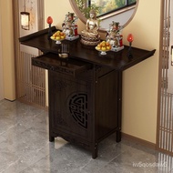 Online Celebrity Buddha Shrine New Chinese Style Stand Cabinet Buddha Table Home Incense Table Buddha Statue Guan Gong B