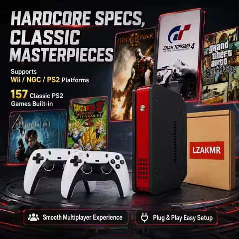 X4-2 Video Game Console for 157 Classic PS2 Games With 500G Dual-system and I3-3110M CPU for PS2/PSP