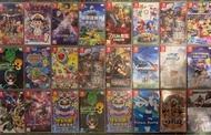 Switch games 三國志13 威力加強版 淘汰郎電鐵 風花雪月 織夢島 Zelda 災厄啟示錄 Mario 奥運 真三國無雙7 猛將傳 Mario kart Luigi 鬼屋 泡泡龍 太鼓 戰國無雙5 異度神劍2 伊蘇8 Mario rabbids 真女神轉生5 火紋無雙 Wario Fitness boxing 天穗稻姫 刺客教條