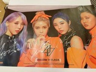 MAMAMOO 親筆簽名海報 / reality 頌樂 玟星 輝人 華莎 簽名海報 親筆簽名