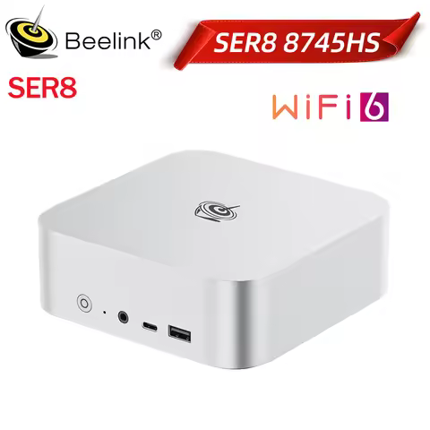 Beelink SER8 AMD Ryzen 7 8745HS Mini PC 24G 32G DDR5 1T NVME No AI Function PCIe4.0 SSD 2.5Gbps Desk