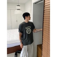 chooseonenew| HOLY IN CODE CITY Queen Head Mottled Text Short T Top (3color)