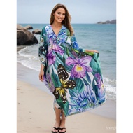 Kaf Cross-Border Loose Beach Large Quick-Drying Beach Size Beach Chest Knitted Robe Tan Blouse Vacat