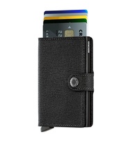 SECRID Crisple Leather Miniwallet - Black