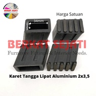 Aluminum Folding Ladder Rubber Feet 2cm x 3.5cm 2x3.5cm 20x35mm Thickness