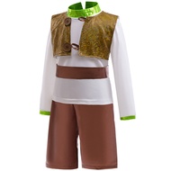 NEW Boy Suit For Shreks Cosplay Children Three Piece Set Monster Shrek Halloween costume Boys Childr