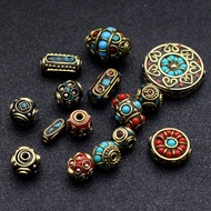 Nepal Copper Beads Spacer Bead Accessories diy Keychain Accessories Thailand Amulet Chain Accessorie