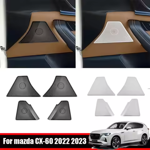 For Mazda CX-60 CX60 CX 60 2022 2023 2024 Steel Car Audio Speaker Cover Sticker Door Loudspeaker Cov