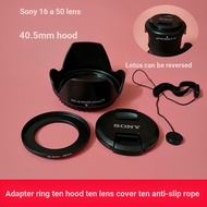 Quality & [Sony] 16-50 Lens 40.5m Lotus Lens Hood Micro Single A6300 6000 5100 6100 Camera Accessori